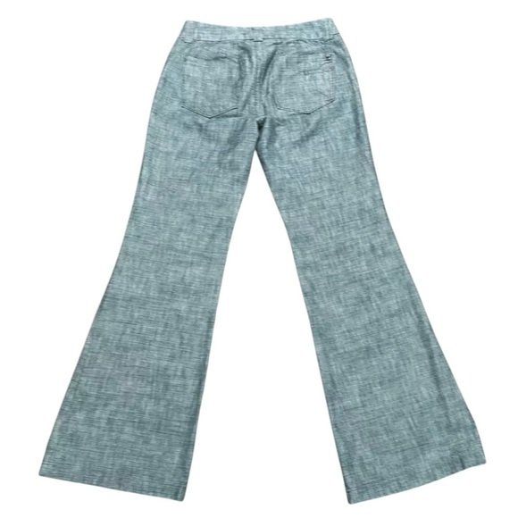 Low Waisted Wide Leg Chambray Pants - Picture 2 of 9